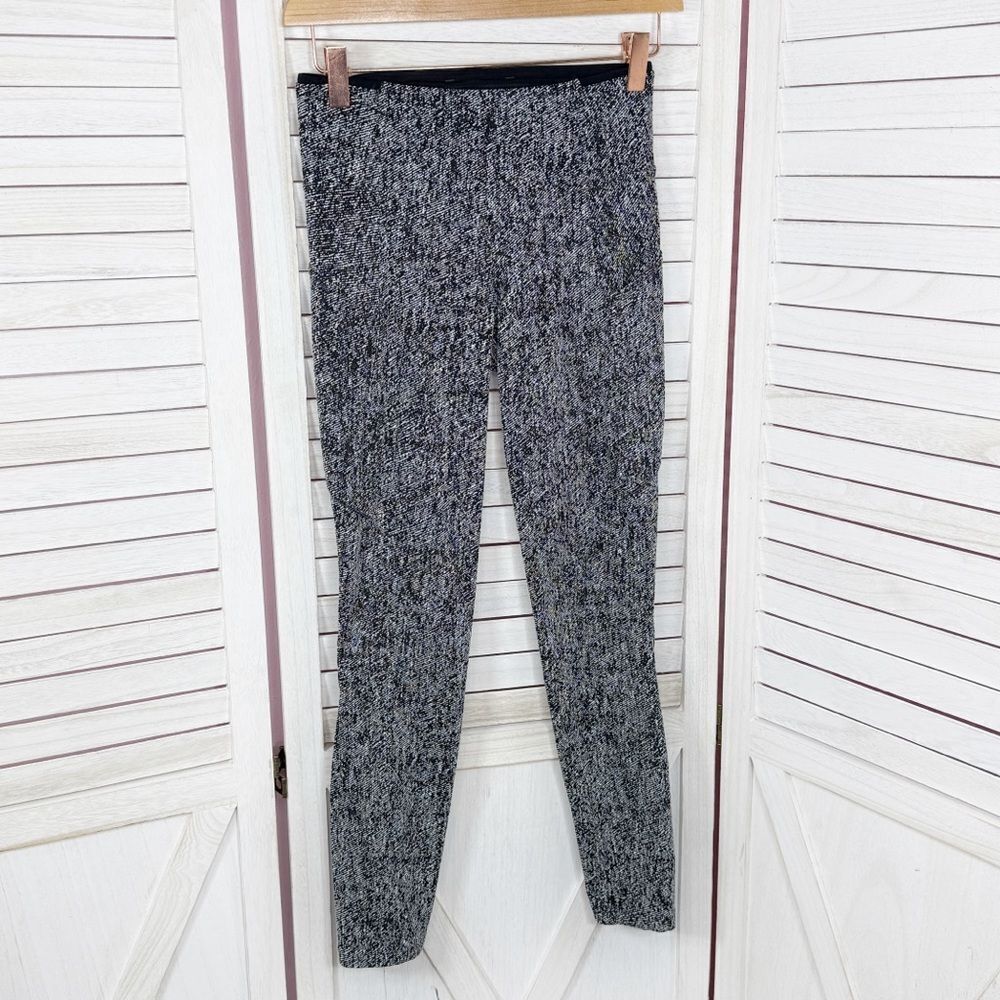 Lululemon Run On Power Luxtreme Leggings Irregular Denim Twill Black White 4